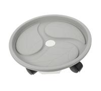 FONDOTIN Support Pot de Fleurs avec roulettes Plateau Récupérateur Eau Renforcé Déplaceur pour Pots Lourds Jusqu à Plateau Rond Intérieur Usage Intérieur et Extérieur Base Mobile Pratique