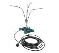 FONDOTIN Système de Brumisation Extérieur pour Terrasse Kit de Refroidissement par Brumisation Portable Tuyau 10m, 4 Têtes Pulvérisatrices, Norme UE, Jardin et Patio