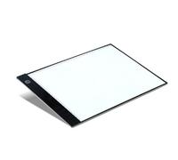 FONDOTIN Table Lumineuse LED A4 avec Échelle Graduée 3 Niveaux de Luminosité Câble USB 15 M Tablette à Dessin pour Calligraphie et Dessin Usage Professionnel et Créatif