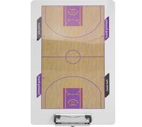 FONDOTIN Tableau de stratégie de Basketball Double Face pour entraîneurs, Terrain Complet et Demi-Terrain étendu, Formulation de stratégie, Suivi des statistiques des Joueurs, PVC