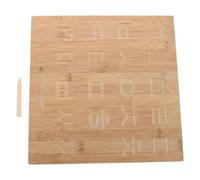 FONDOTIN Tableau d'Entraînement Double Face en Bambou Rainuré pour Garçon et Filles, Outil Pédagogique Réutilisable d'Écriture Manuscrite, Aide à la Rédaction Éducative, Jeu de