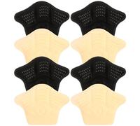 FONDOTIN Talonnette Antidérapante 8 Pcs 4 Paires Grips de Talon Adhésifs en Gel Épais et Fin Beige Noir Semelles pour Chaussures Trop Grandes Usage Quotidien Protection Talon Femmes
