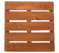 FONDOTIN Tapis de Bain en Bois Massif 40x40 Cm Antidérapant, Traité à L’Huile de Cire Naturelle, Résistant à L’humidité, pour Sauna, Spa et Salle de Bain, Montage Modulable et Usage