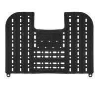 FONDOTIN Tapis Pliable Silicone Antidérapant pour Lavabo Salle de Bain Tapis Évier Multifonction avec Drainage Rapide Support Maquillage et Rangement Suspendu Noir