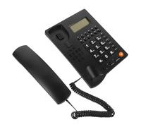 FONDOTIN Téléphone Fixe Filaire pour Personnes Âgées avec Grosses Touches Affichage Appelant Design Ergonomique pour Maison et Bureau Interface Simple