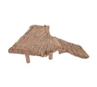 FONDOTIN Terrasse des Tortues Lampe Chauffante pour La Maison des Reptiles Poisson Grotte des Reptiles Aquarium Plateforme pour Se Prélasser pour Les Tortues Cage à Tortue Décor Résine