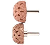 FONDOTIN Têtes de Meulage en Carbure de Tungstène 2 Pcs, Accessoire pour Outil de Meulage Pneumatique, Roue de Polissage Rotative pour Réparation Pneus, Meule Boisseau pour Finition