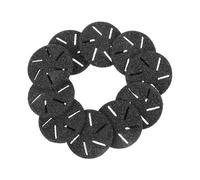 FONDOTIN Têtes de Rouleau de Rechange pour Râpe à Pied Électrique 10 Pièces Grain Grossier Accessoire Pédicure Professionnel Exfoliation Peau Morte Pieds