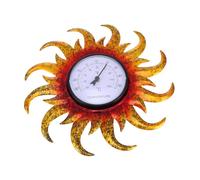 FONDOTIN Thermomètre Mural Étanche pour Jardin et Intérieur Design Créatif Soleil Indicateur de Température et Décoratif