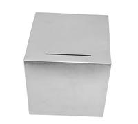 FONDOTIN Tirelire en Acier Résistant Sécurisée et Fermée Boîte à Économies Métal pour Cash Coffre-fort pour Maison Bureau Dons pour Ne Peut être Ouverte