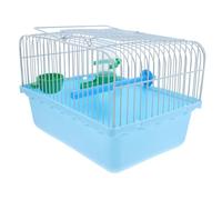 FONDOTIN Transporteur pour Oiseaux Portable avec Perch Boîte De Nourriture Et Abreuvoir Cage De Voyage Légère pour Petits Oiseaux Et Perroquets Idéale pour Sorties Et Aventures Plein