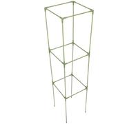 FONDOTIN Treillis Carré pour Plantes Grimpantes en Fibre de Verre 27X123 CM Support Jardin pour Tomates Concombres et Légumes Grimpants Structure Légère Résistante aux Intempéries Kit 1