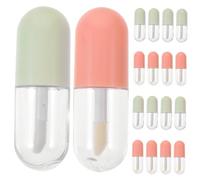 FONDOTIN Tube De Gloss Rechargeable Vide, Flacon De Baume à Lèvres Pour Femme, Contenant De Gloss à Faire Soi-même Transparent