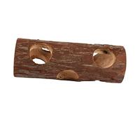 FONDOTIN Tunnel Bois pour Rongeurs Cachette Naturelle pour Hamsters Et Petits Animaux Accessoire De Cage Amusant Et Sain