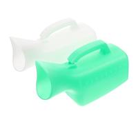 FONDOTIN Urinoir Féminin 1000Ml Lot de 2 Bouteilles d'Urine Étanches Pliable pour Voyage Camping Urgence Conteneur à Urine Facile à Nettoyer