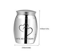 FONDOTIN Urne pour Cendres Danimaux Acier Inoxydable Mini Boîte de Rangement Funéraire Durable et Résistante Corrosion Cendrier Cinéraire pour et Chiens Souvenir Compact