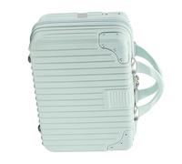 FONDOTIN Valise de Maquillage Rigide Verte Menthe Boîte de Rangement Cosmétique Abs PC pour Voyage et Maison Grand Organisateur Multifonction pour Soins Peau et Accessoires