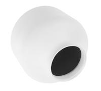 FONDOTIN Vase Minimaliste en Fer Forgé Blanc Mat, Grand Pot de Fleurs Décoratif pour Bureau et Centre de Table, Cache-Pot Moderne pour Fleurs Sèches, Décoration Intérieure Élégante