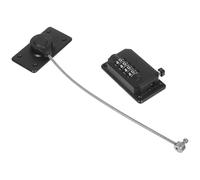 FONDOTIN Verrou de Fenêtre Ajustable sans Perçage Lot de 2 Verrous de Sécurité Garçon et Filles en Plastique Noir Compatible Fenêtres Coulissantes et Réfrigérateur Installation Adhésive