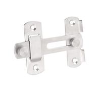 FONDOTIN Verrou de Porte Coulissante Acier Inoxydable Loquet de Sécurité Robuste la Protection des Portes et Fenêtres Installation Facile Adapté Aux Cages pour Animaux et Usages