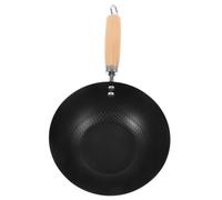 FONDOTIN Wok pour Personne Poêle à sans Revêtement Compatible Cuisinière Gaz Design Simple et Polyvalent