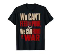 Fonds Anti-Guerre pour la Paix People Not War T-Shirt Graphique avec Valeur