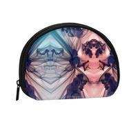 Fonds d'écran cool imprimé porte-monnaie mini portefeuille pour femmes filles personnalité petite pochette de rangement coquille sac de rangement pochette, portefeuilles, taille unique, décontracté
