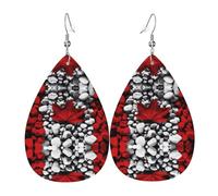 Fonds d'écran du Canada Boucles d'oreilles en cuir en forme de larme Texture légère de luxe - Convient pour un usage quotidien, une fête, un rendez-vous
