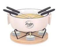 Fondue à la bougie avec 4 piques No Name Cook Concept Blanc Blanc G