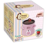 Fondue au chocolat - Bestron - pour 2 personnes - 25W - 10 piques et fourchettes - rose