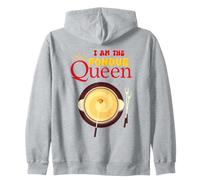 Fondue au fromage suisse I'm The Queen Sweat à Capuche
