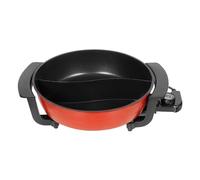 Fondue Chinoise,6L Double Pot Yin et Yang Fondue Multifonction Riz Électrique 1360W Revêtement Antiadhésif Contrôle Température,Pour Réunions Famille,Pique-Nique en Plein Air
