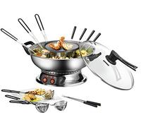 Fondue chinoise électrique tout inox avec grill - Unold 48746 - 1950 watts