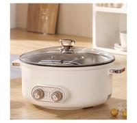 Fondue Chinoise Hot Pot Double Interrupteur de Commande RevêTement AntiadhéSif,6.5L