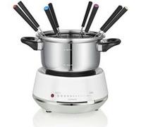 Melissa 16310230 - Fondue électrique 2L, 1200W, acier inoxydable/blanc