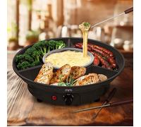 Mikamax Kit à fondue électrique, pour fondue, fondue électrique, au fromage, au chocolat