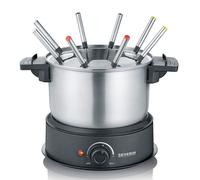 Fondue électrique Severin FO2470 acier inoxydable, noir