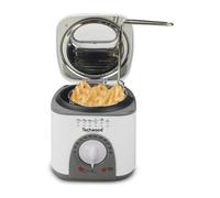 Fondue/Friteuse 1 L - Techwood TFF-81 - Puissance 950W - thermostat réglable de 80 à 190°C - Panier à friture-poignée détachable