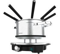 Fondue Fun Gourmetfondue Advance. 1500W Capacité 1,7 L, Fromage, Chocolat Et Huile, Design Acier Inoxydable, Puissance Réglable, Passe Au Lave-Vaisselle