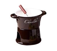 Fondue | Pot en Céramique,Ensemble Hot Pot de Chocolat Portable,Pour Saint Valentin Anniversaire Fête Mariage Dîner Dessert Sauce Fromage Couple Famille Adultes Chefs