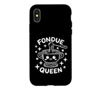 Fondue Queen Kawaii Pot à Fromage fondu Coque pour iPhone X/XS