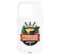 Fondue Savoyarde Fromage Raclette Montagne Alpes Savoie Coque pour iPhone 15 Pro