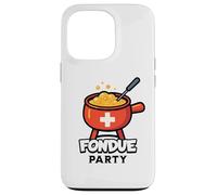 Fondue Suisse Party Après-Ski ou à Tout Moment Coque pour iPhone 13 Pro