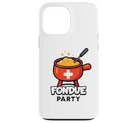 Fondue Suisse Party Après-Ski ou à Tout Moment Coque pour iPhone 13 Pro Max