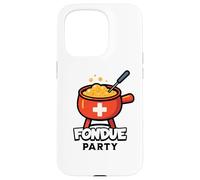 Fondue Suisse Party Après-Ski ou à Tout Moment Coque pour iPhone 15 Pro