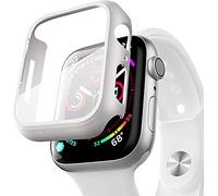 fonefunshop Coque intégrale pour Apple Watch Series 3 2 1 38 mm - Protection d'écran - Blanc