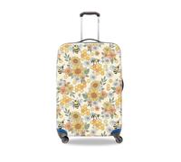 fonefunshop Housse de protection élastique pour valise Motif abeille 55,9 x 63,5 cm Taille M, Noir , M, Motif :