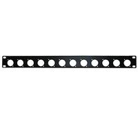 FONESTAR FRP-31XLR Panel 1U Noir pour Rack 19" - Montage en Rack - Compatible avec Serveur, Ordinateur de Bureau, CPU