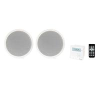 FONESTAR Kit de Son Lecteur Bluetooth pour Installation au Plafond USB/MicroSD/MP3/radio FM KS-06