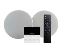 Fonstar KS-WALL Kit Amplificador de Pared y 2 Altavoces de Techo Bluetooth/USB/FM/AUX
